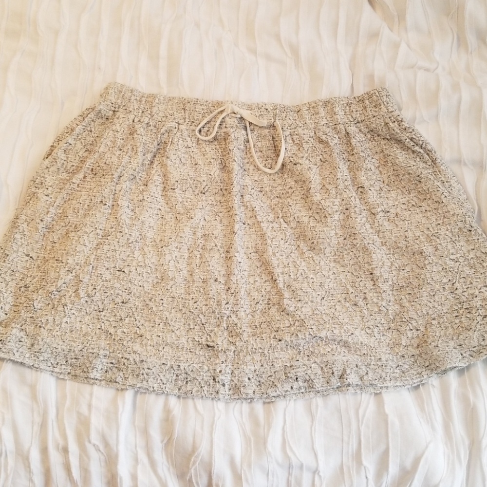 Lou & Grey Marled Lace Drawstring Skirt